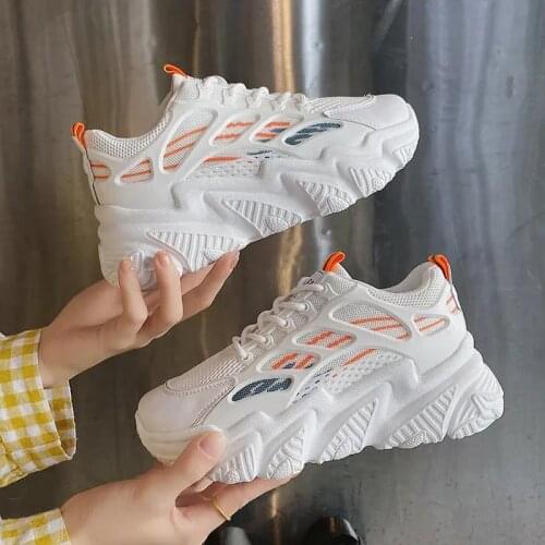 H23 2021 New Designers Mesh Flats Breathable Sneakers Women Platform Shoes Vulcanize Shoes Woman Casual Zapatillas Mujer