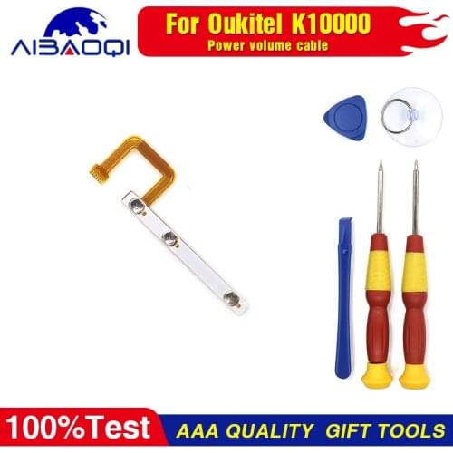 Power on/off+ Volume FPC Key Up/down Button Flex Cable FPC for Oukitel K10000 Phone Perfect Replacement Parts Free Tools