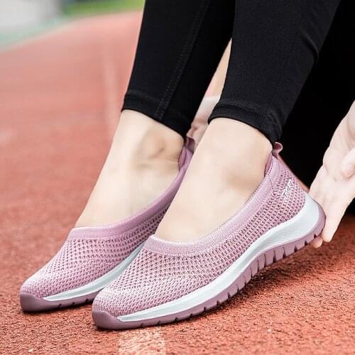 Women Sneakers Sport Shoes Woman New Spring & Autumn Mesh Breathable Casual Shoes Girls' Light and Non Slip Walking Shoes