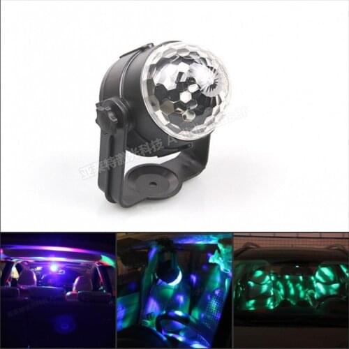 RGB Music rhythm activated DJ disco stage effects Bracket line usb 12V mini LED car decoration light automobile lamp bulb
