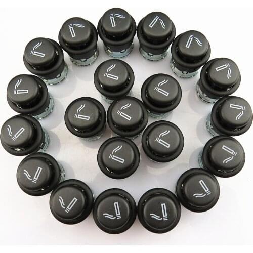 SCJYRXS 20 Pcs Car Cigarette Lighter Button 1J0919307 1J0 919 307 For Passat B7 CC Golf MK6 Beetle Tiguan A3 Q3 Octavia