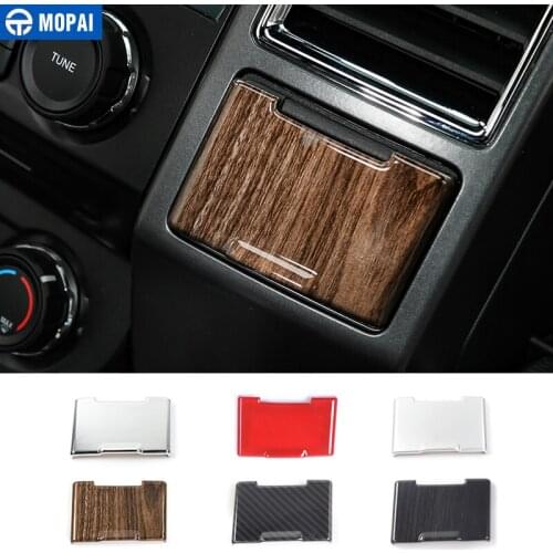 MOPAI ABS Car Interior Electrical Power Socket Supply Souce Plug Cigar Lighter Cover Trim Stickers for Ford F150 2015 Up