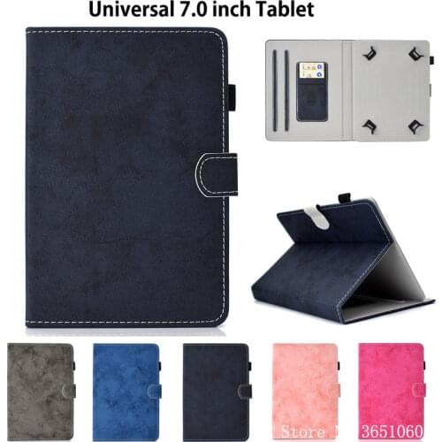 Universal Tablet Case For 7.0" Cover E book for Samsung Tab A T280 Huawei T3 7.0 Lenovo PU Leather Stand Funda Shell Capa Coque