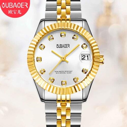 Women watches Brand OUBAOER quartz-watch Womens Wristwatch clock relojes mujer dress ladies watch hodinky saat montre femme