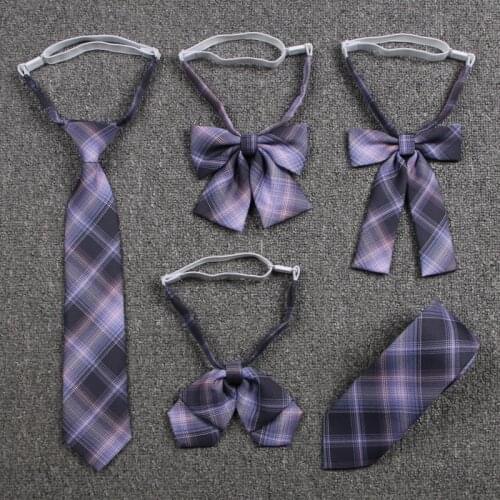 Feminine Plaid Bow Tie Casual Bowtie JK Uniforms Women Uniform Collar Butterf Bowknot Adult Check Bow Ties Cravats Girls Bowties