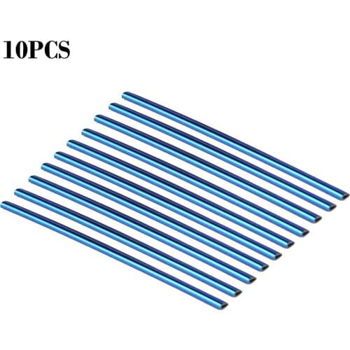 10 Pcs Auto Car Accessories Colorful Air Conditioner Air Outlet Decoration Strip Modified Interior Supplies