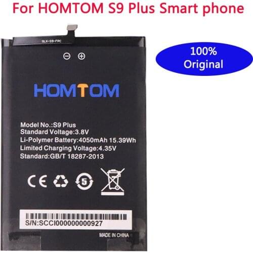 100% New High Quality Original homtom S9 Plus Battery 4050 mAh for HOMTOM S9 Plus Smart Phone