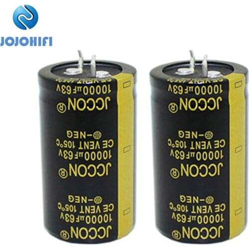 2pcs/4pcs/6pcs/8pcs/10pcs 10000uF 63V 30x50mm JCCON 105 ℃ 63V 10000uF Audio Amplifier Audio Horn Aluminum Electrolytic Capacitor