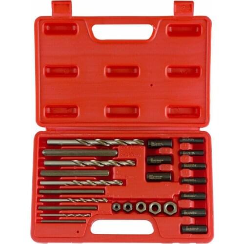 25Pcs Screw Extractor Drill Guide Set Remove Broken Screw Bolts Fastners Screw Extractor Auto repair tools