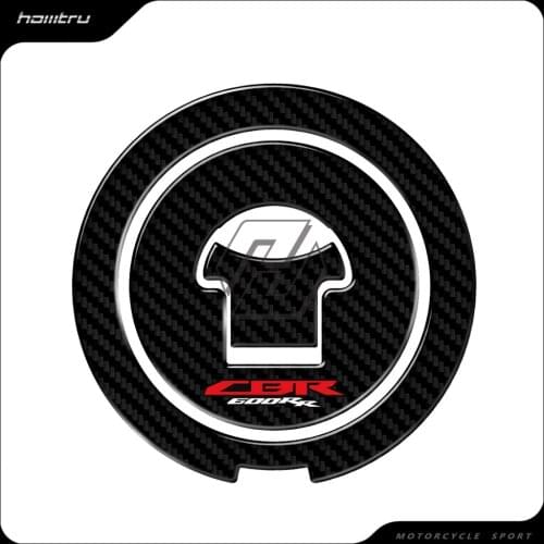 3D Carbon-look Motorcycle Fuel Gas Cap Protector Decals Case for Honda CBR600RR CBR 600RR 2003-2016
