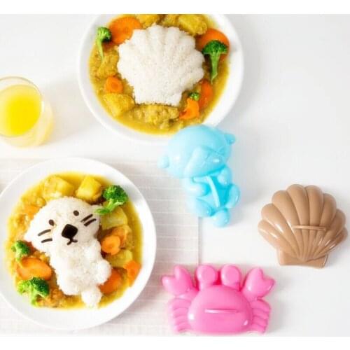 5Pcs Sea Cartoon Sushi Nori Rice Mold Decor Cutter Bento Maker Sandwich DIY Tool Kitchen Accessorie home baking Nori sushi tool