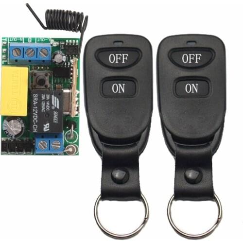 AC220V 1CH RF Wireless Remote Control Switch System,315/433 MHZ Transmitters + Receiver, Latch/Momentary/Toggle