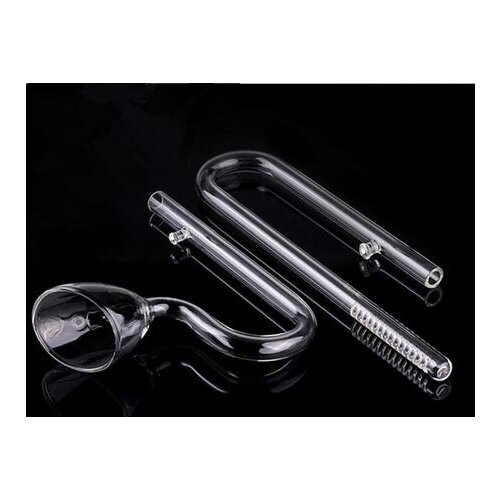Aquarium ADA style 13/17mm Glass Lily Pipe Inflow Outflow The glass inlet and outlet water pipe in Bell grass cylinder oil film