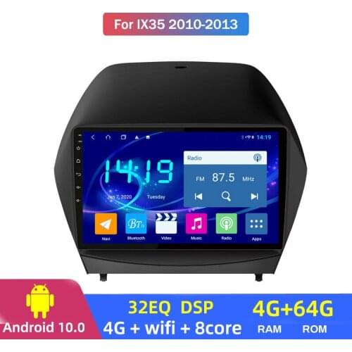 Autoradio Gps Central Fm Car Stereo 4G+64G for Hyundai Ix35 Android Large Screen GPS Navigation Multimedia Player Android 10.0