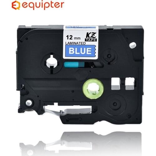 White on blue 12mm Tze535 Compatible Brother p-touch label printers Refill Label Tape Tze-535 tz-535 tze tz 535 tz535 ribbon