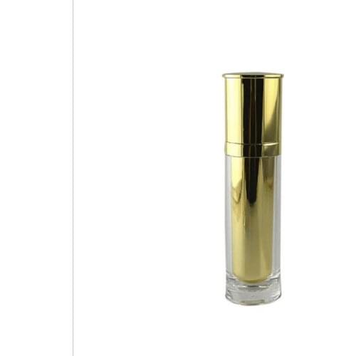 80ml shiny mirror silver/gold acrylic/plastic press pump bottlle for lotion/emulsion/foundation/serum/mist sprayer/skin care
