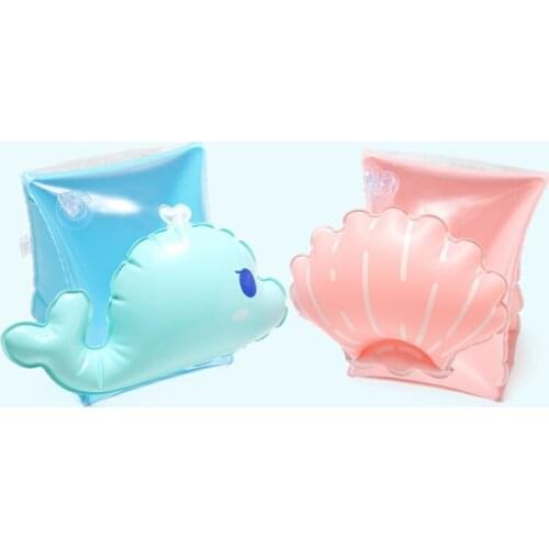 Baby Swimming Ring Whale Arm Circle Pool Float Inflatable Swimming Kids Beginner Safety Training Unicorn Arm Ring Pool Party Toy