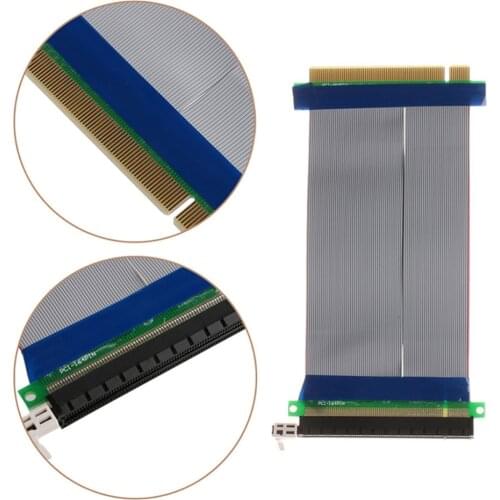 PCIe 16X PCI Express PCI-E 16X to 16X Riser Extender Card Adapter Flexible Cable