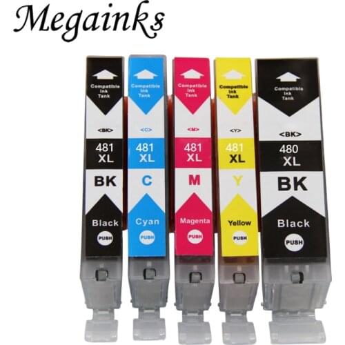 PGI480 CLI481 Compatible Ink Cartridge with full Dye ink for Canon Pixma TS6140 TR7540 TR8540 TS704 TS6340 TS8140 TS9140 TS8340