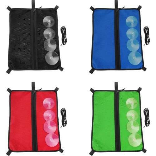 Lightweight SUP Mesh Deck Bag With 4 PVC Suction Cups+ Black Elastic Bungee Rope