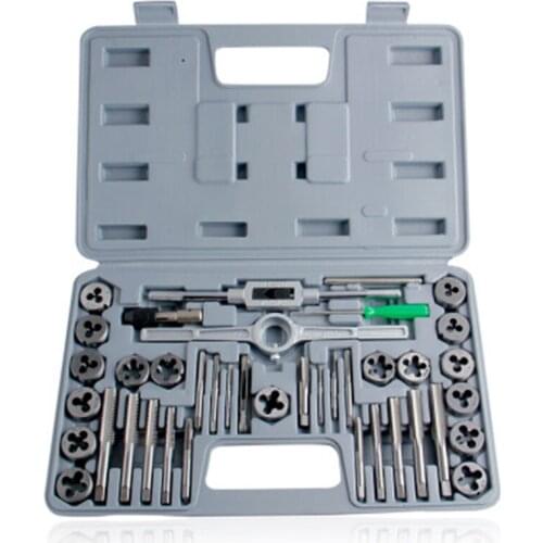 40Pcs thread cutting kit tap and wrench set cutter drill set