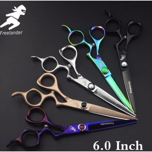 6.0 Retro Style Profissional Hairdressing Scissors Hair Cutting Scissors Set Barber Shears High Quality Salon Model Number Teeth