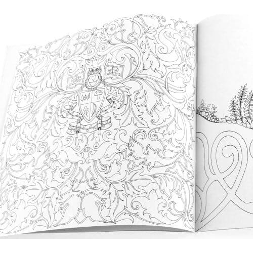 25*25CM Fairy Tales And Magical Dreams Children Adult Graffiti Coloring Book E56C