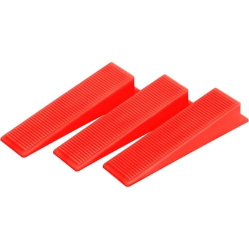 100pcs Plastic Ceramic Tile Leveling System Laying Wall Tiles Floor Locator Wedge Spacers Construction Scaffolding Accessories