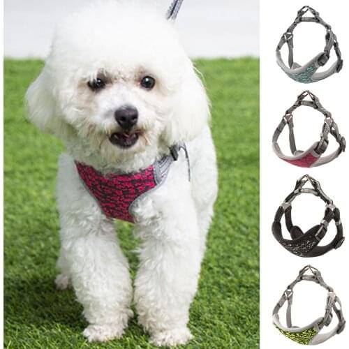 No Pull Reflective Dog Suspenders Haulage Rope Package Dog Control Soft Mesh Waistcoat Pet Xs S M L
