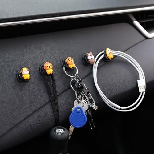 Universal Car Seat Back Cartoon Hook Hangers Organizer Headrest Mount Storage Auto Interior Accessries Multistyle