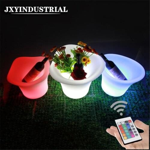 16 Colors Changing LED RGB Bucket Light Changeable Wine Bucket Champagne Drinks Ice Cooler Beverage Beer Ice Bar Party Barrel
