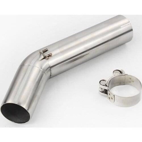 Escape Motorcycle Exhaust Mid Connect Tube Middle Pipe Stainless Steel Exhaust System For Suzuki GSXR 600 750 2006-2007