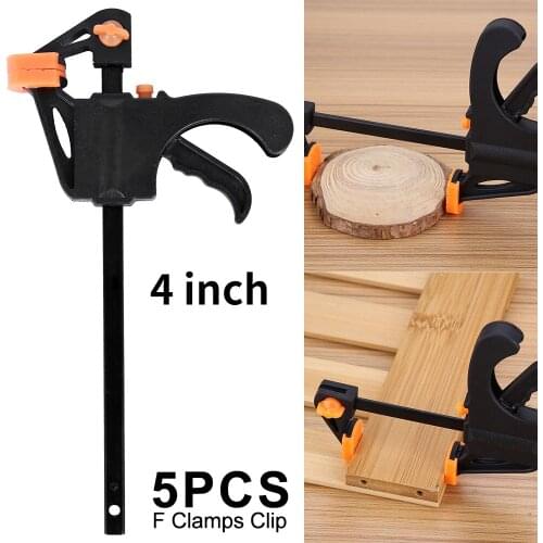 155mm Quick Grip Rapid F Clamps for Woodworking Fast Ratchet Spread Holder Ratchet Clamp Wood Working Clamps Carpentry Crafts