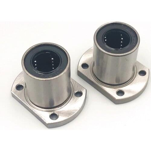 4pcs/lLot LMH16UU 16mm Ellipse Flange Linear Motion Ball Bushing Bearing 16x28x37 mm LMH16 for CNC Router Shaft Rod 3D Printer