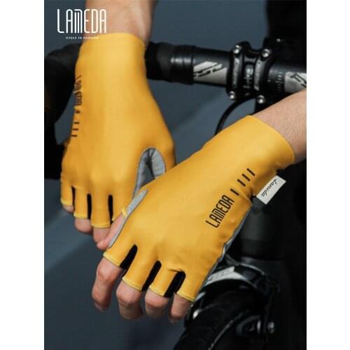 Lambda Shock Absorbing Bike Riding Gloves Half Finger Mens and Womens Summer Road Bike Mountain Bike Riding Short Finger Bike