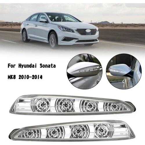 Side Mirror Lamp Turn Signal Light Pair For Hyundai Sonata MK8 2011-2015