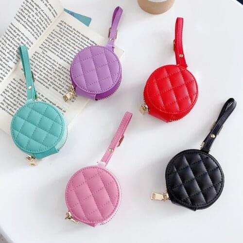 Brand Leather Universal Case For Airpods 1 2 Lattice Pattern Wireless Earphone Protective Cover For Air pods 3 Pro Bag Accessory