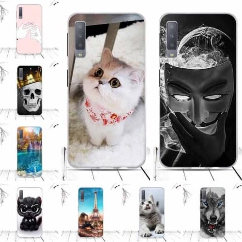 Case For Samsung Galaxy A7 2018 A750 Case Cover Coque Soft TPU Silicone Fundas For Samsung Galaxy A7 (2018) A750 Case Bumper
