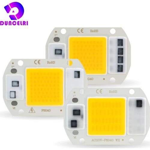 LED COB Chip 110V 220V 10W 20W 30W 50W No Need Driver LED Lamp Beads for Flood Light Spotlight Lampada Lighting Cold/Warm white