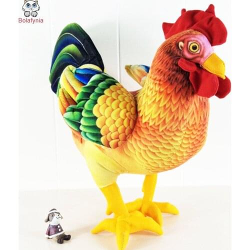 BOLAFYNIA Children Plush Stuffed Toys Baby Kid Toy doll for Christmas Birthday Gift simulation cock two size