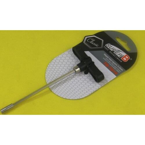 Super B TB-7814 3.2mm Square Internal Nipple Wrench 110mm sockets to fit for Internal Spoke Nipples, Bike Tools
