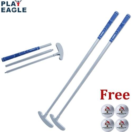 Golf 2PCS/Pack Two-Way Putter Club for Right or Left Handed Golfers Foldable Alloy Rod Head Kids Adults Golf Putter - 34" Length