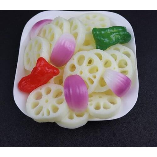 Artificial Foods &amp Vegetables Simulation Lotus Root Piece, Vegetable Lotus Root Model Hot Pot Dish Decoration Props