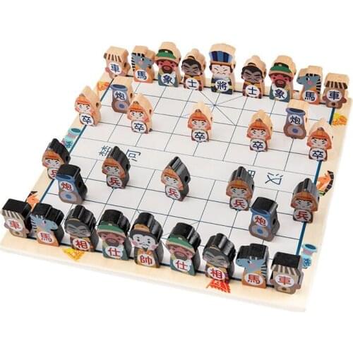 Chinese Chess Game Chessman Chessboard Set Traditional Board Game Family Toy