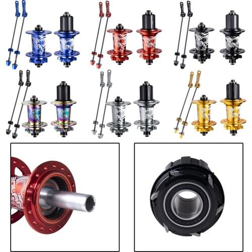MTB Mountain Bike Hub Aluminum Disc Brake Bearings Hubs Set 8/9/10/11 Speed