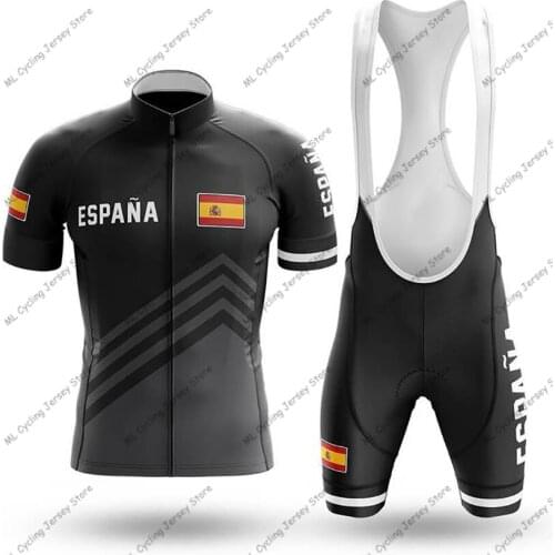 2020 New Spain Cycling Jersey Pro Team Cycling Clothing Summer Short sleeve MTB Cycling Shirts Men Bike Jersey Ropa de Ciclismo