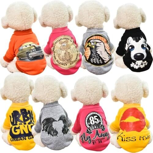 Dog Clothing Spring and Autumn Winter Teddy Pet Supplies Cartoon Cute Cat Sweater Golden Dog Clothing Dog Clothes for Small Dogs