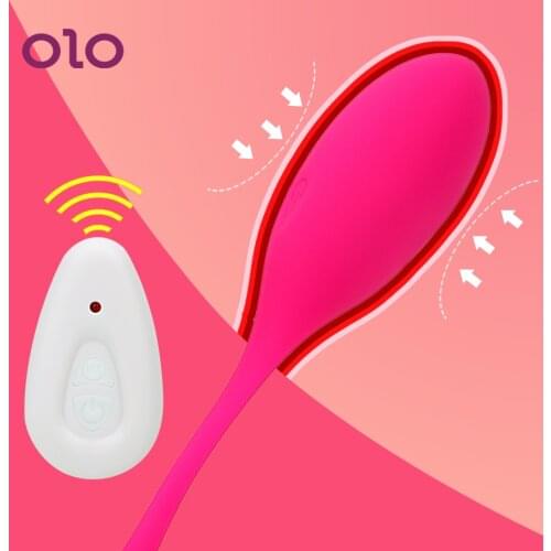 OLO Vibrating Egg Remote Control G-spot Vibrator Ben Wa ball Kegel Exercise Vaginal Ball Sex Toys for Women USB Charge