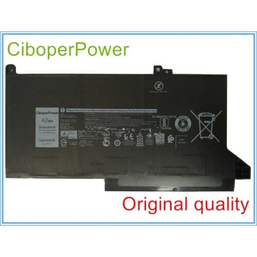 Original Laptop battery for 12 7000 7280 7480 42WH DJ1J0 new