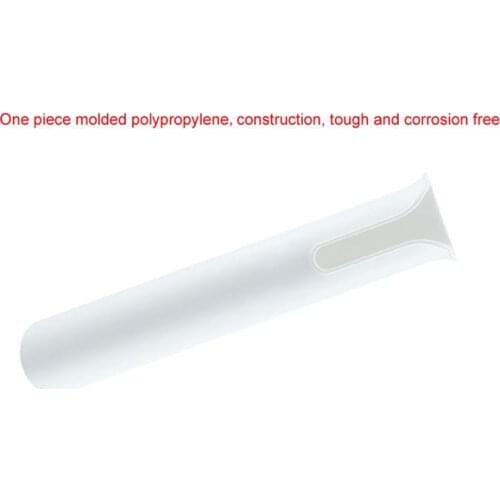 Plastic Fishing Rod Holder Boat Yacht Single Pole Tube Rack Stand Bracket White